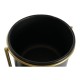 Саксия DKD Home Decor 30 x 21 x 80 cm Черен Златен Метал Саксия DKD Home Decor 30 x 21 x 80 cm Черен Златен Метал