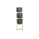 Саксия DKD Home Decor 30 x 21 x 80 cm Черен Златен Метал Саксия DKD Home Decor 30 x 21 x 80 cm Черен Златен Метал