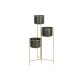 Саксия DKD Home Decor 30 x 21 x 80 cm Черен Златен Метал Саксия DKD Home Decor 30 x 21 x 80 cm Черен Златен Метал