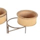 Саксия DKD Home Decor 55 x 42 x 79 cm Черен Кафяв Желязо Бамбук Тропически