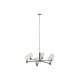 Полилей DKD Home Decor 83 x 83 x 128 cm Кристал Черен Златен Метал 9 W