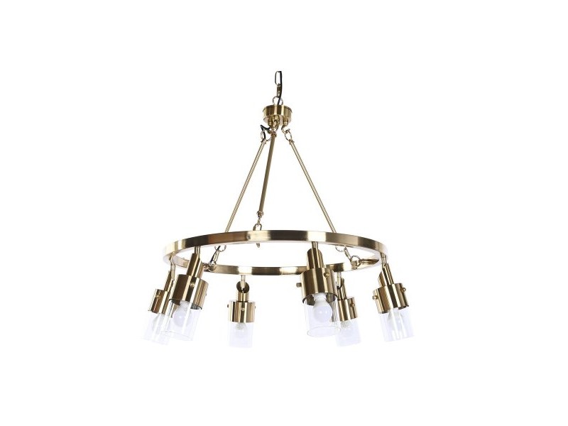 Полилей DKD Home Decor 66 x 66 x 60 cm Кристал Златен Метал 40 W