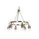 Полилей DKD Home Decor 66 x 66 x 60 cm Кристал Златен Метал 40 W