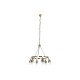Полилей DKD Home Decor 66 x 66 x 60 cm Кристал Златен Метал 40 W
