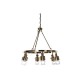 Полилей DKD Home Decor 66 x 66 x 60 cm Кристал Златен Метал 40 W