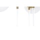 Полилей DKD Home Decor 64 x 64 x 64 cm Кристал Златен Метал Бял 50 W
