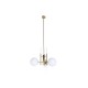 Полилей DKD Home Decor 64 x 64 x 64 cm Кристал Златен Метал Бял 50 W