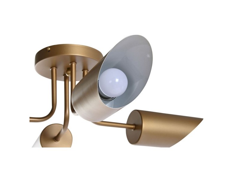 Полилей DKD Home Decor Златен Метал 50 W 70 x 70 x 20 cm