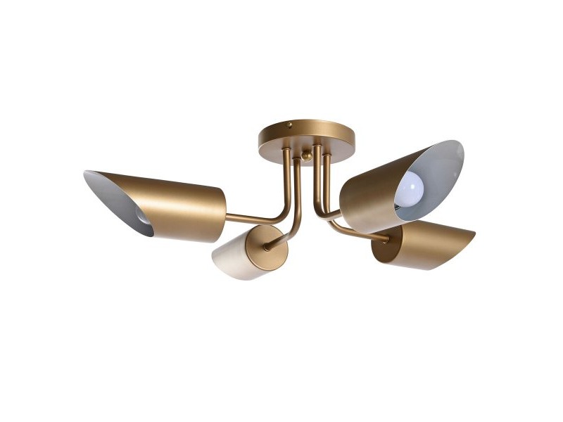 Полилей DKD Home Decor Златен Метал 50 W 70 x 70 x 20 cm