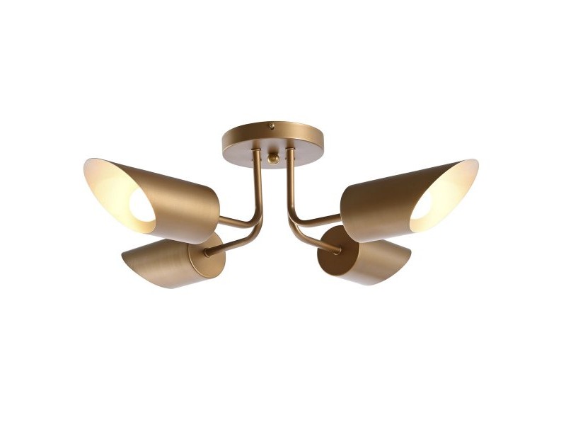 Полилей DKD Home Decor Златен Метал 50 W 70 x 70 x 20 cm