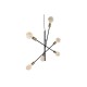 Полилей DKD Home Decor 60 x 52 x 50 cm Черен Златен Метал 50 W Полилей DKD Home Decor 60 x 52 x 50 cm Черен Златен Метал 50 W