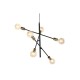 Полилей DKD Home Decor 60 x 52 x 50 cm Черен Златен Метал 50 W Полилей DKD Home Decor 60 x 52 x 50 cm Черен Златен Метал 50 W
