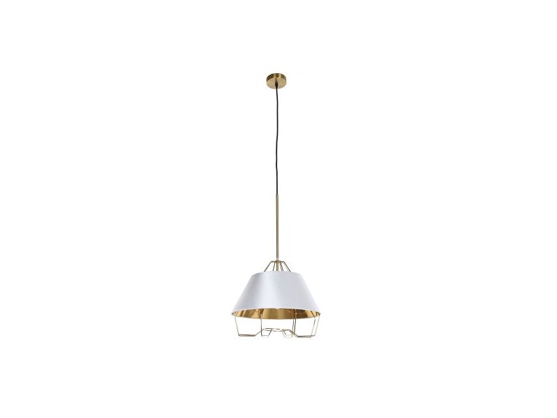 Полилей DKD Home Decor Бял Златен PVC Метал 50 W 38 x 38 x 32 cm