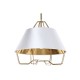Полилей DKD Home Decor Бял Златен PVC Метал 50 W 38 x 38 x 32 cm Полилей DKD Home Decor Бял Златен PVC Метал 50 W 38 x 38 x 32 cm