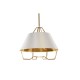 Полилей DKD Home Decor Бял Златен PVC Метал 50 W 38 x 38 x 32 cm Полилей DKD Home Decor Бял Златен PVC Метал 50 W 38 x 38 x 32 cm