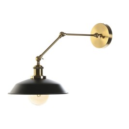 Стенна лампа DKD Home Decor Черен Златен Метал 50 W Vintage 220 V 26 x 53 x 23 cm