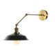 Стенна лампа DKD Home Decor Черен Златен Метал 50 W Vintage 220 V 26 x 53 x 23 cm