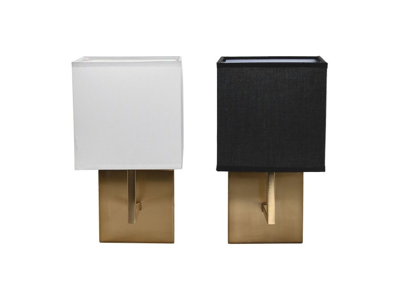 Аплик за стена DKD Home Decor Бял Черен Златен 50 W 220 V 15 x 19 x 27 cm 15 x 19 x 30 cm (2 броя)