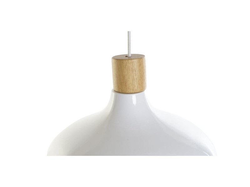 Полилей DKD Home Decor Бял Кафяв Метал Бор 50 W 35,5 x 35,5 x 21 cm