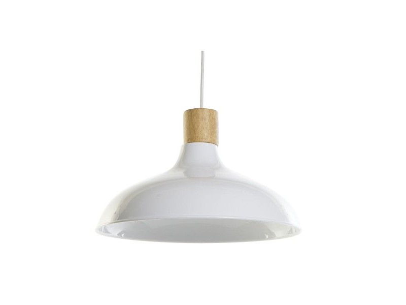 Полилей DKD Home Decor Бял Кафяв Метал Бор 50 W 35,5 x 35,5 x 21 cm