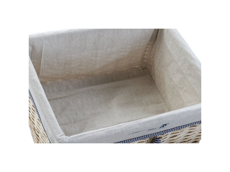 Игра на Кошници DKD Home Decor Спирали Средиземноморско 48 x 38 x 13 cm