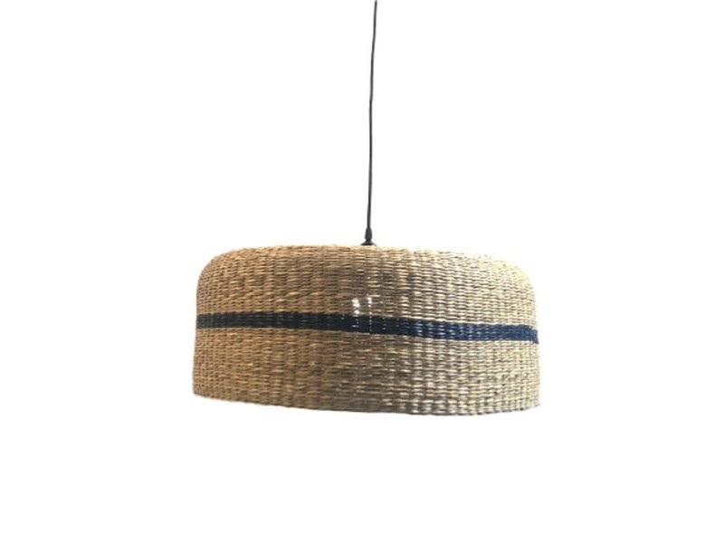 Купол на Лампа DKD Home Decor Естествен Морска трева 55 x 55 x 22 cm Boho