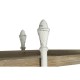 Лавица DKD Home Decor Бял Естествен Метал Ела Cмърч 40 % Метал 190 x 40 x 200 cm
