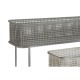 Комплект саксии DKD Home Decor 100 x 22 x 70 cm Сив Метал Бял Vintage