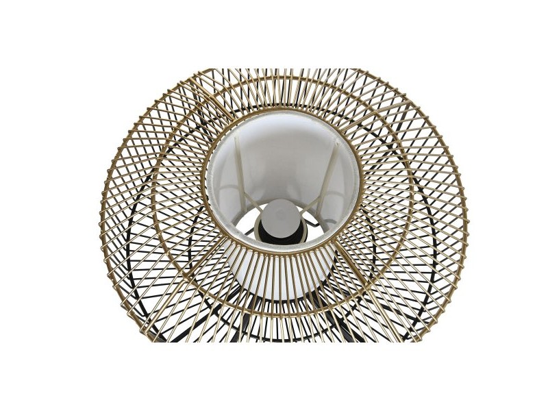 Лампион DKD Home Decor Черен Златен Желязо 50 W 220 V 39 x 39 x 103 cm