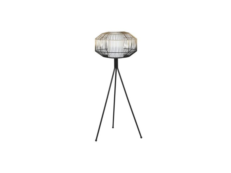 Лампион DKD Home Decor Черен Златен Желязо 50 W 220 V 39 x 39 x 103 cm