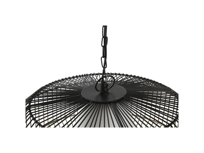 Полилей DKD Home Decor 42 x 42 x 23 cm Черен Златен Желязо 50 W