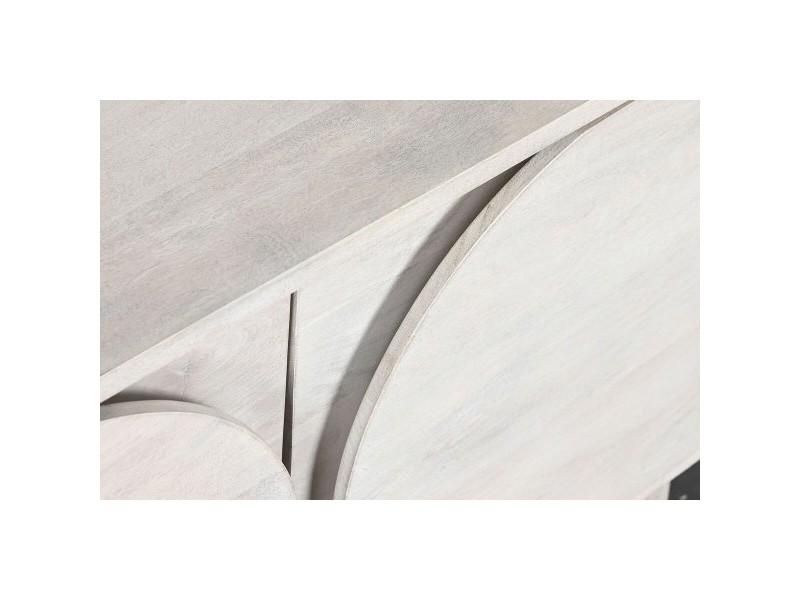 Лавица DKD Home Decor Бял Дърво манго 116 x 40 x 160 cm (1)