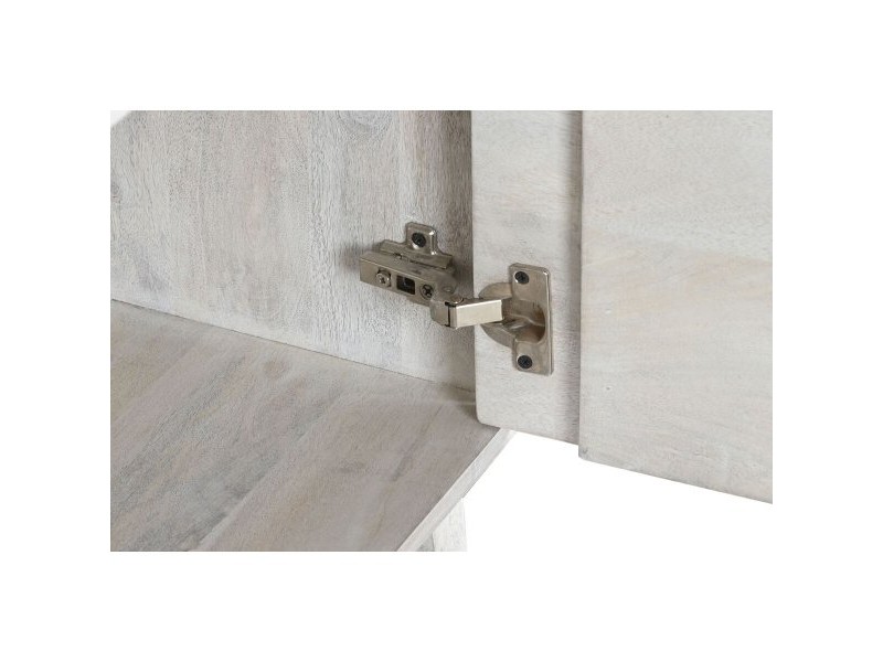 Лавица DKD Home Decor Бял Дърво манго 116 x 40 x 160 cm (1)