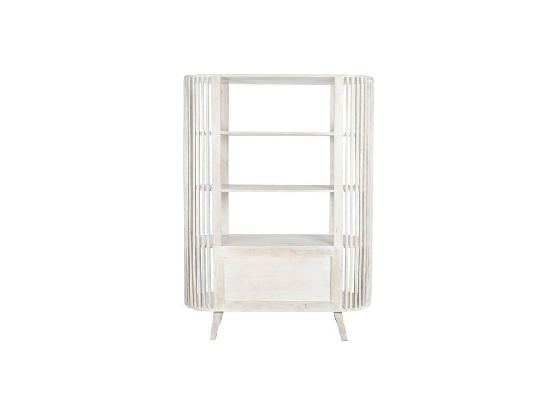 Лавица DKD Home Decor Бял Дърво манго 116 x 40 x 160 cm (1)