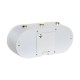Будилник DKD Home Decor Бял Черен PVC 20 x 6 x 9,5 cm (2 броя)