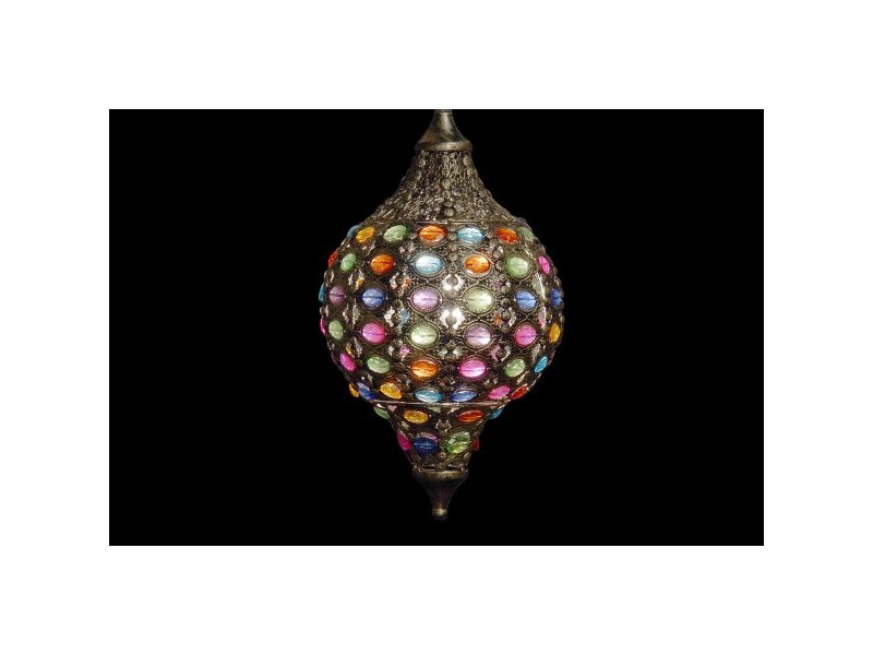 Полилей DKD Home Decor Златен Метал Многоцветен 40 W 50 W 24 x 24 x 42 cm
