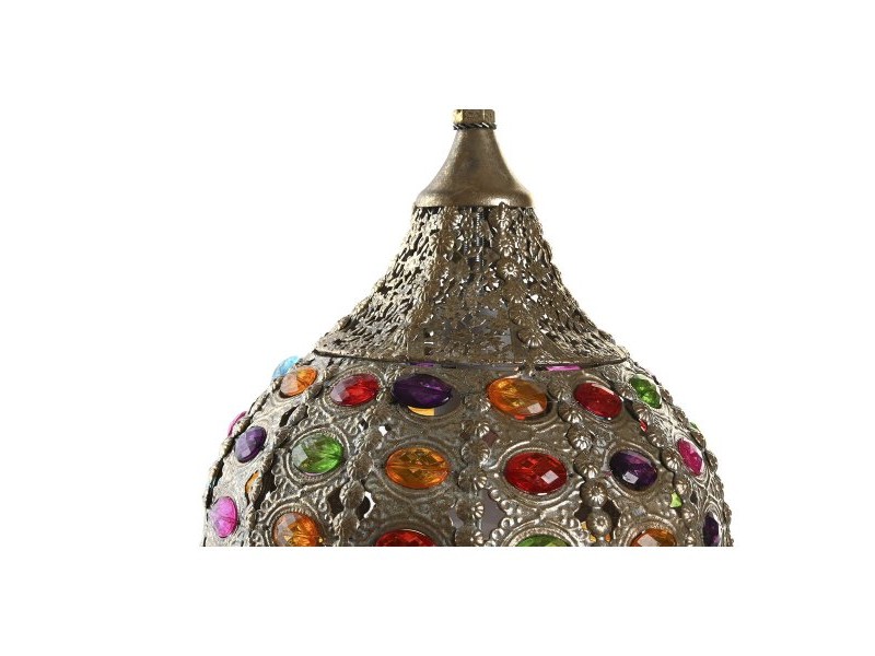 Полилей DKD Home Decor Златен Метал Многоцветен 40 W 50 W 24 x 24 x 42 cm