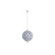 Полилей DKD Home Decor 28 x 28 x 44 cm Метал Бял Многоцветен 50 W