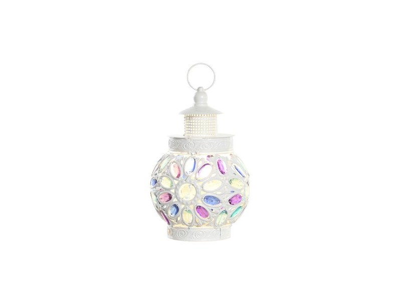Настолна лампа DKD Home Decor Метал Бял Многоцветен 220 V 50 W 19 x 19 x 33 cm Настолна лампа DKD Home Decor Метал Бял Многоцветен 220 V 50 W 19 x 19 x 33 cm