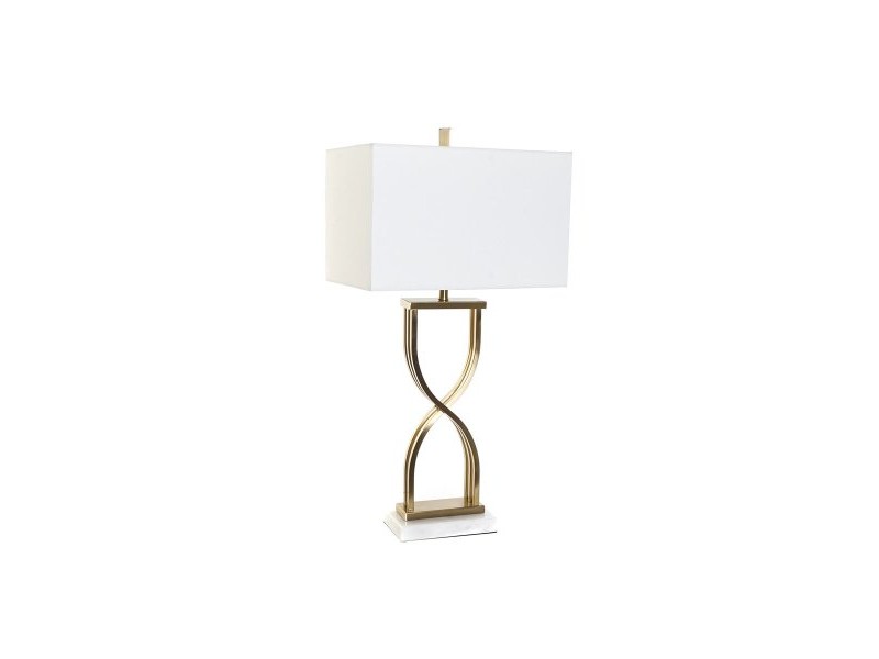 Настолна лампа DKD Home Decor 40 x 23 x 79 cm Златен Метал Бял Мрамор 40 W 240 V
