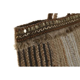 Дамска Чанта DKD Home Decor Кафяв Сметана 50 x 23 x 33 cm (2 броя)