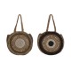 Дамска Чанта DKD Home Decor Кафяв Сметана 36 x 11 x 36 cm (2 броя)