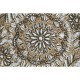 Дамска Чанта DKD Home Decor Черен Бежов Естествен 36 x 12 x 36 cm (2 броя)