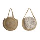 Дамска Чанта DKD Home Decor Черен Бежов Естествен 36 x 12 x 36 cm (2 броя)