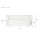 Фотьойл DKD Home Decor Бял 193 x 92 x 79 cm