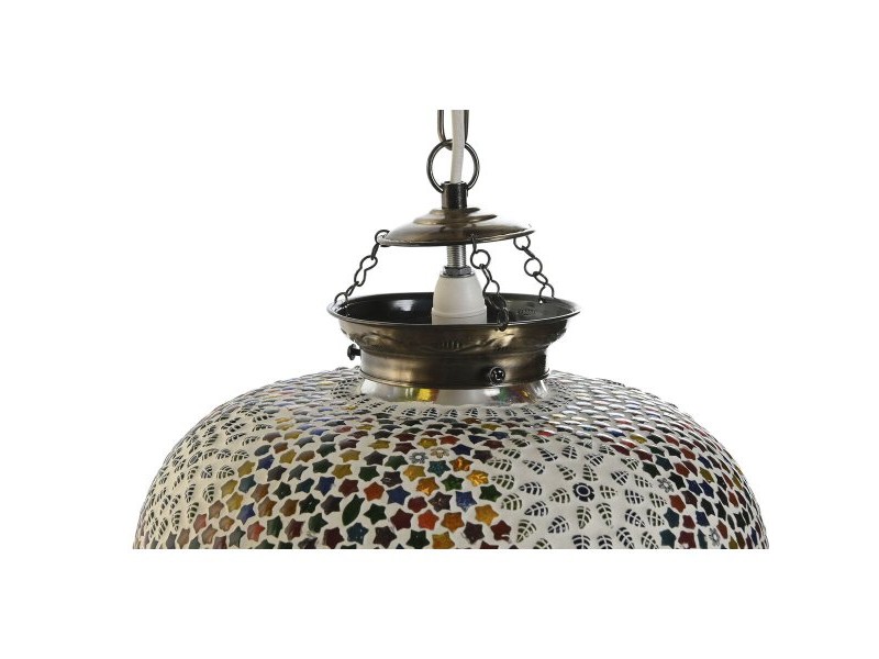 Полилей DKD Home Decor 32 x 32 x 26 cm Кристал Многоцветен 25 W (2 броя)