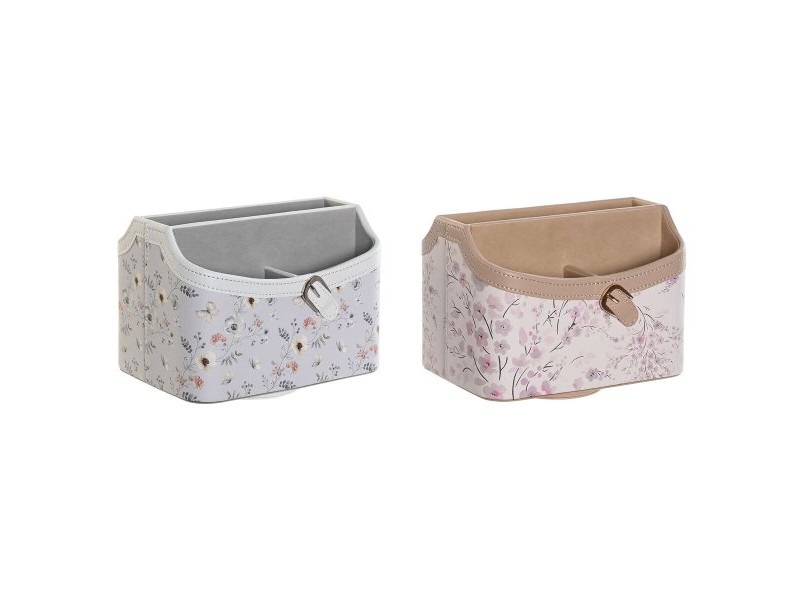 Дистанционно DKD Home Decor Син Сив камила Светло розово 2 броя