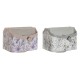 Дистанционно DKD Home Decor Бял Сив Люляк Светло розово 2 броя