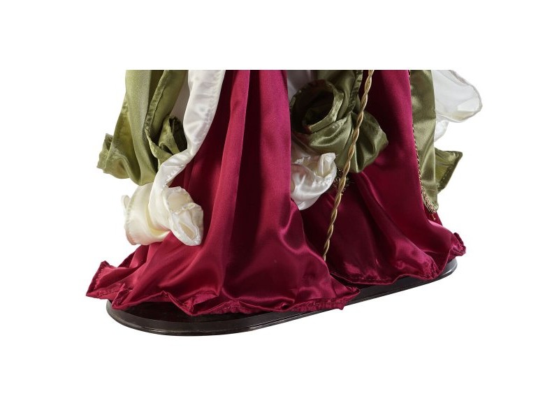 Рождествена Коледна Сцена DKD Home Decor Бял Червен Зелен 48 x 28 x 90 cm
