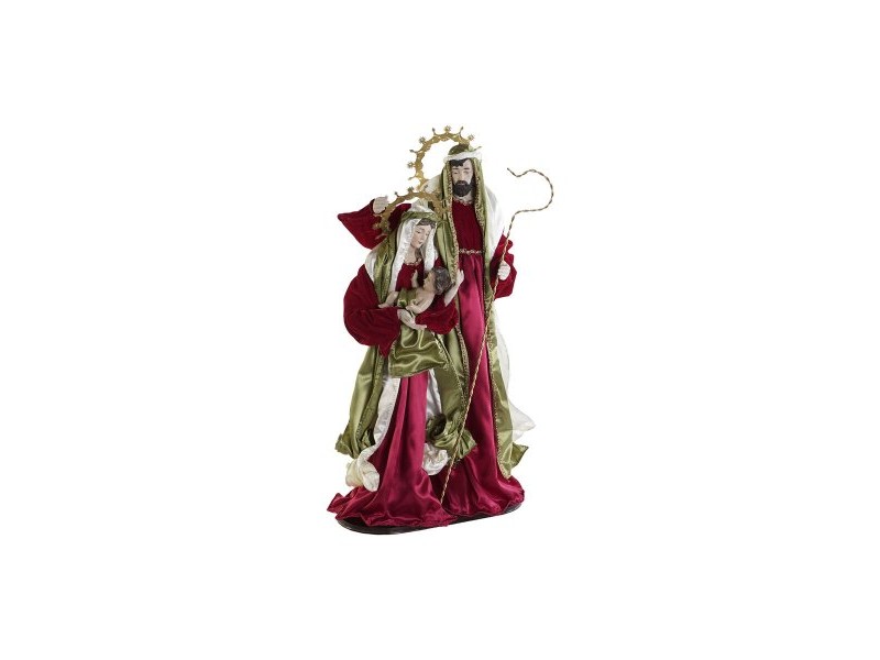 Рождествена Коледна Сцена DKD Home Decor Бял Червен Зелен 48 x 28 x 90 cm